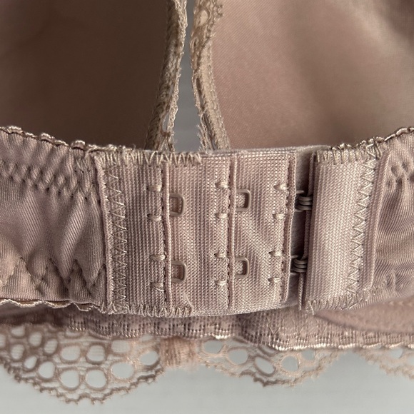 Rene Rofe Women's Brown Lace Demi Lightly‎ Padded Bra 36C NWT - Picture 8 of 9